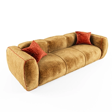 Comfy Modern Sofa 3D model image 1 