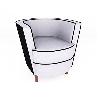 Homemotions Cuba Armchair: Luxurious Comfort 3D model image 1 