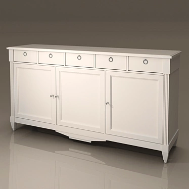 Direttorio 1751 Classic Chest of Drawers 3D model image 1 