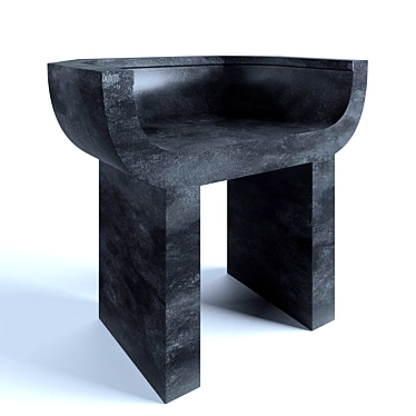 RICK OWENS Stone Throne 3D model image 1 