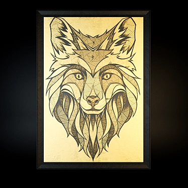 Sleek Fox Frame: A Perfect Accessory 3D model image 1 