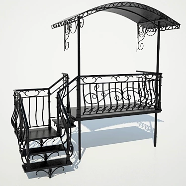 Elegant Forged Entry Set 3D model image 1 