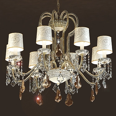 GALA 5100 8+2 Chandelier by Masiero 3D model image 1 