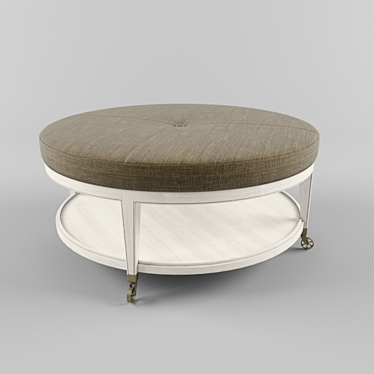 Elegant W158C-OT Lorenzo Ottoman 3D model image 1 