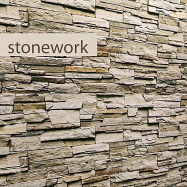 StoneCraft: High-Quality Masonry 3D model image 1 