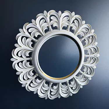 Sleek Round Mirror 3D model image 1 