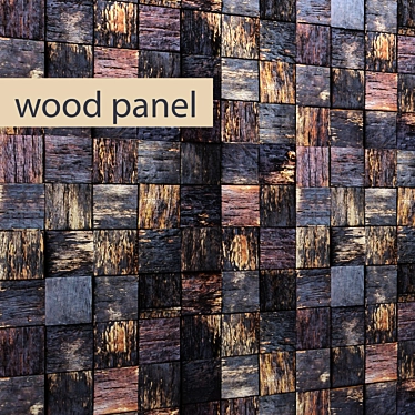 Natural Wood Panel | Eco-Friendly Home Decor 3D model image 1 