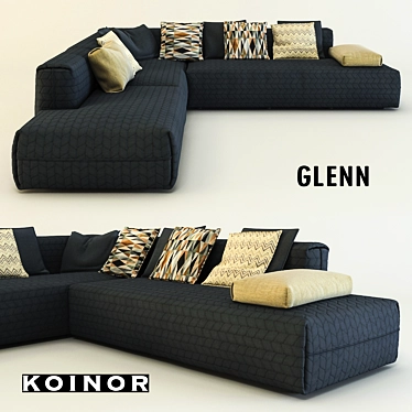 Koinor Glenn: Luxury Displacement Sofa 3D model image 1 