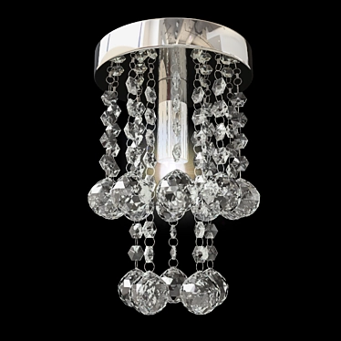 Sparkling Elegance: Luxury Crystal Chandelier 3D model image 1 