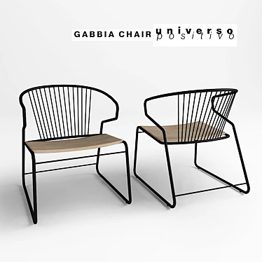 GABBIA Ethnically Inspired Chair 3D model image 1 