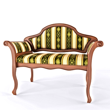 Classic Style Bench 3D model image 1 