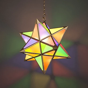 Moroccan Star Pendant Light 3D model image 1 