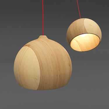 Stylish Acorn Pendant by Hand & Eye Studio 3D model image 1 