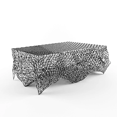 Metal Wire Loft Coffee Table 3D model image 1 