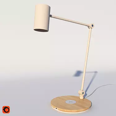 Wireless Charging Table Lamp: RIGGAD 3D model image 1 