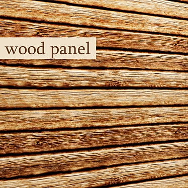 Natural Wood Panel 3D model image 1 