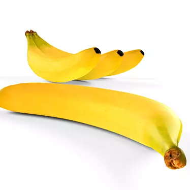 3D Low-Poly Banana Sculpture 3D model image 1 