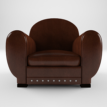 Panama Armchair: Comfort in Compact Size 3D model image 1 