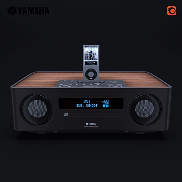 YAMAHA TSX-130: Compact and Versatile Desktop Audio 3D model image 1 