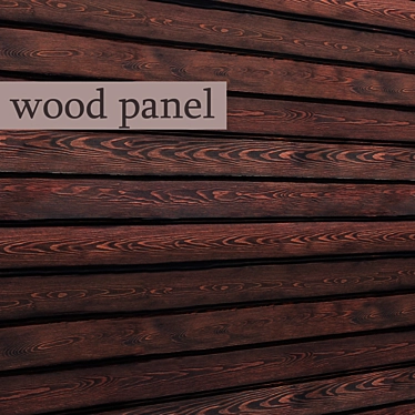  Reclaimed Wood Panel: Rustic Elegance 3D model image 1 