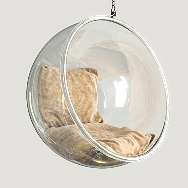 Modern Elegance: Bubble Chair by Eero Aarnio 3D model image 1 