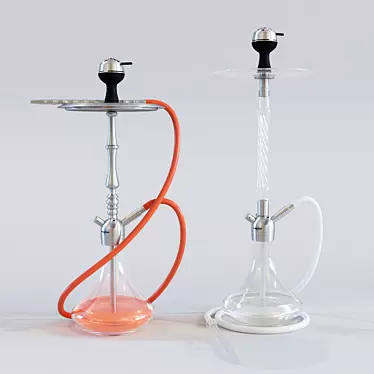 German Stainless Steel Hookah - THS Brodator 3D model image 1 