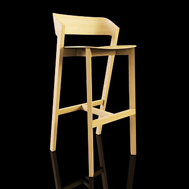 Elegant MERANO Chair by TON 3D model image 1 