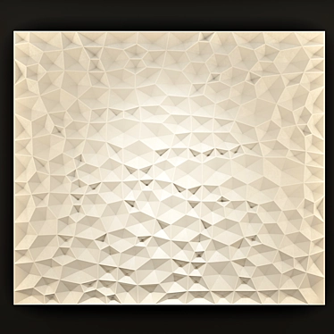 3D Geometric Wall Panel 3D model image 1 