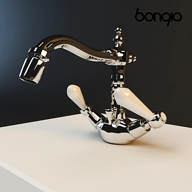 Elegant Tosca Faucet: Exquisite Italian Design 3D model image 1 