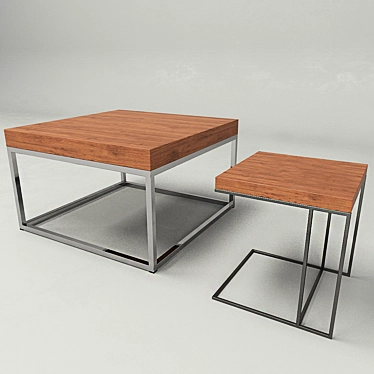 Sleek AZON KAM Tables 3D model image 1 