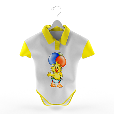 Poly-V: Lightweight Baby Dress 3D model image 1 