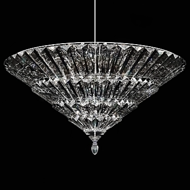 Elegant Crystal Chandelier 3D model image 1 