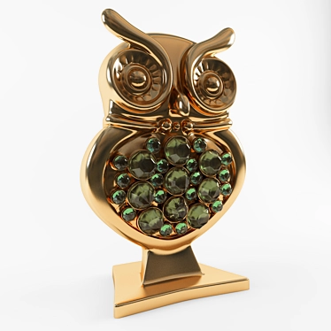 Whimsical Owl Figurine 3D model image 1 