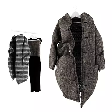 Boyfriend's Dream Coat - Relaxed Fit 3D model image 1 