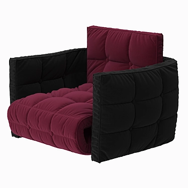 Modular Comfortable Cosy Design Armchair 3D model image 1 