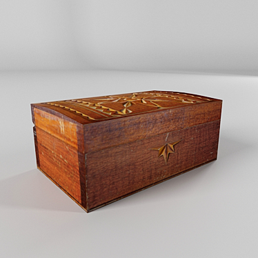 Eternal Elegance: Vintage Casket 3D model image 1 