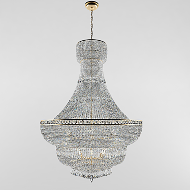 Elegant Crystal Chandelier 3D model image 1 