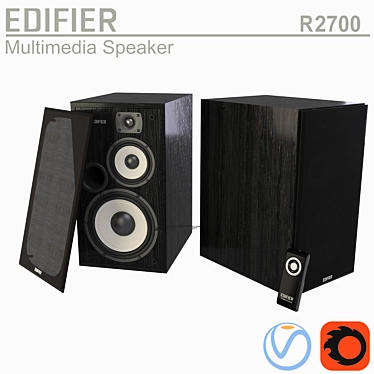 Edifier R2700 Desktop Stereo System 3D model image 1 