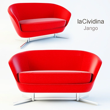 Contemporary Jango Sofa by La Cividina 3D model image 1 