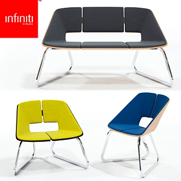 INFINITI Hug Sledge: Modern Comfort in a Sleek Design 3D model image 1 