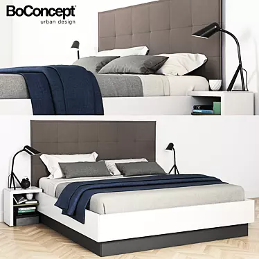 Boconcept Lugano Bed Set 3D model image 1 