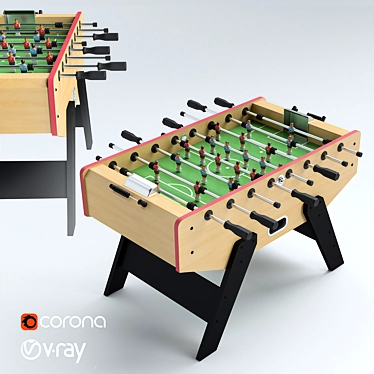 Valencia Table Football 3D model image 1 