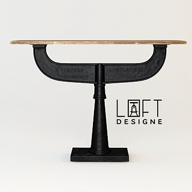 LOFT DESIGNE Console Table 406 3D model image 1 