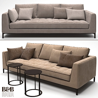 Elegant Maxalto Lucrezia Sofa - Choices in Colors 3D model image 1 