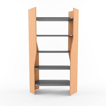 Elegant KYRA Bookcase: Modern Design 3D model image 1 