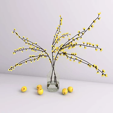 PRO bouquet of forsythia branches