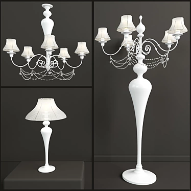 Modern Set Lighting Collection 3D model image 1 