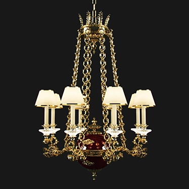 Mariner Royal Chandelier 20109 with Czech Crystal 3D model image 1 