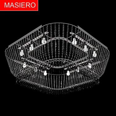 Elegant Crystal Chandelier - Masiero 60461 3D model image 1 
