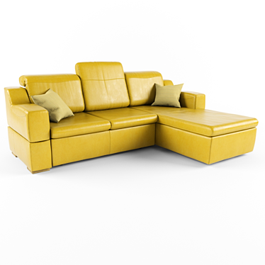 Sleek Mirage Sofa 3D model image 1 